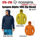 早期予約商品★25-26★ NORRONA(ノローナ)lyngen Alpha 100 Zip Hood(リンゲン アルファ100 ジップ フード)サイズ:メン...