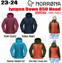 ★23-24★ NORRONA(ノローナ)lyngen down850 Hood(リンゲン ダウン850 フード)サイズ:ウイメンズ カラー:4色【ステッカー・...