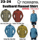 ★23-24★【NORRONA(ノローナ) svalbard Flannel Shirt(スヴァルバール フランネルシャツ) サイズ:メンズ【ステッカー・ノベル...