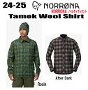 ★2024-2025★ NORRONA(ノローナ)tamok wool Shirt(タモック ウール シャツ)サイズ:(M's)S~XL 【ステッカー・ノベルティプレゼント】【送料無料】