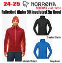 ★24-25★ NORRONA(ノローナ)falketind Alpha 90 insulated Zip Hood サイズ:メンズ 【ステッカー・ノベルティプ...