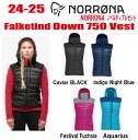 ★24-25★ NORRONA(ノローナ)falketind down750 Vest(フォルケティン ダウン750 ベスト)サイズ:レディース【ステッカー・ノ...
