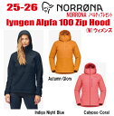 早期予約商品★25-26★ NORRONA(ノローナ)lyngen Alpha 100 Zip Hood(リンゲン アルファ100 ジップ フード)サイズ:レデ...