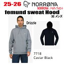早期予約商品★25-26★ NORRONA(ノローナ)femund sweat Hood( フェムンド スウェットフード )サイズ:メンズ【ステッカー・ノベルテ...