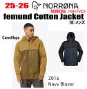 早期予約商品★25-26★【NORRONA(ノローナ) femund cotton Jacket( コットン ジャケット) サイズ:メンズ ステッカー・ノベルテ...