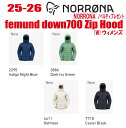 早期予約商品★25-26★ NORRONA(ノローナ)femund down700 Zip Hood( フェムンド ダウン700ジップフード )サイズ:レディー...