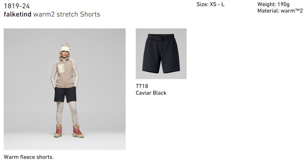 早期予約 26-27 NORRONA ノローナ falketind warm2 stretch Shorts W's フォルケティン ウォーム2 ストレッチショーツ サイズ：ウィメン【ステッカー・ノベルティプレゼント】【送料無料】 2
