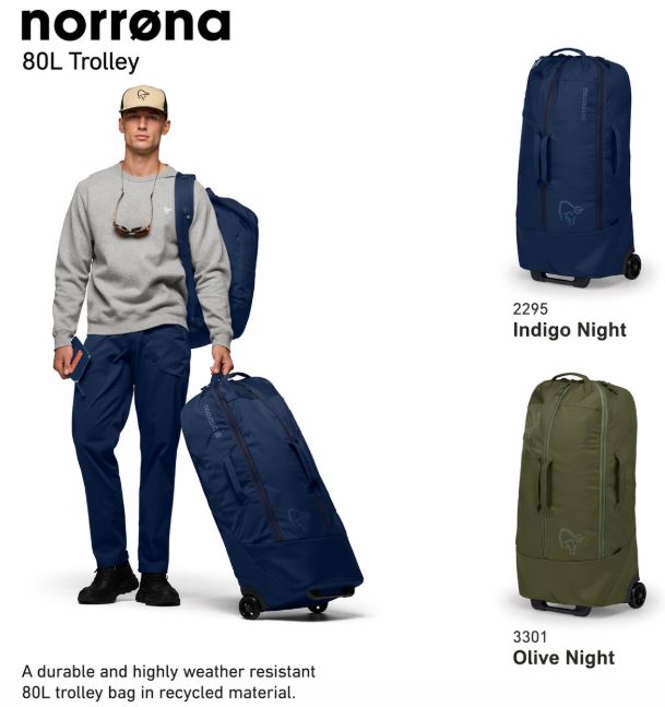 早期予約 26-27 NORRONA（ノローナ）norrøna 80L Trolley Bag【ステッカー・ノベル...