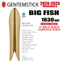 ★24-25モデル★GENTEMSTICK(ゲンテンスティック) BIG FISH 163 OUTLINE CORE サイズ:163 【エッジカバー・チューンナ...