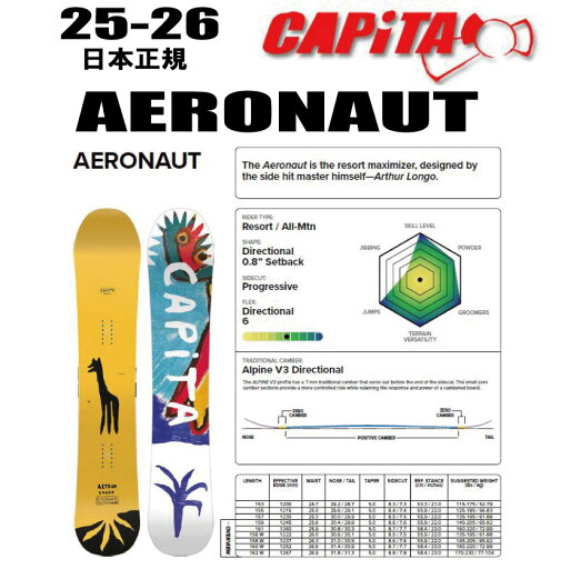 早期予約★25-26モデル★ CAPITA(キャピタ) AERONAUT【ソールカバー】【チューンサービス】【ショートビスサービス】【ステッカープレゼント】【ノベルティプレゼント】【送料無料】(※沖縄/離島は送料別) 早期予約★25-26モデル★ CAPITA(キャピタ) AERONAUT【ソールカバー】【チューンサービス】【ショートビスサービス】【ステッカープレゼント】【ノベルティプレゼント】【送料無料】(※沖縄/離島は送料別)