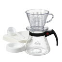 Kalita ドリップ器具セット 102-DセットN (2〜4杯用) プラスチック製ドリッパー/フィルター/500cc用コーヒーサーバー/メジャーカップ/ロト受け 化粧箱入り/#35167【キャピタルコーヒー/CAPITAL】