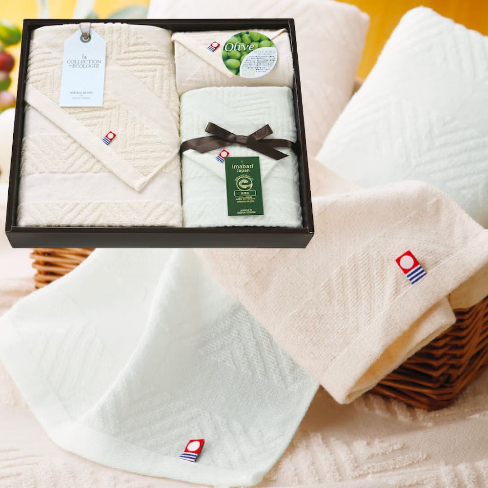 Rakuten - 40%OFF ナチュラルアイランド 今治オリーブスクラブタオルセット TNI4003015 中杉 内祝い お祝い 出産祝い 結婚祝い お供え 粗供養 満中陰志 香典返し お返し お礼 快気祝い お見舞い 挨拶 法事 ギフト プレゼント