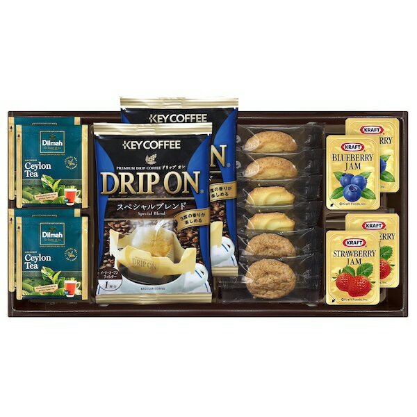 樂天商城 - 半額 50%OFF ドリップコーヒー＆セイロンティーと3種類のクッキー詰合せ KDR-20