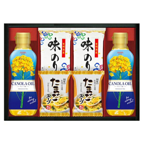 樂天商城 - 半額 50%OFF SHOWAキャノーラ油＆のり・たまごスープ詰合せ SOC-30