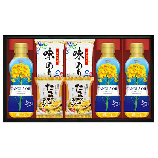 樂天商城 - 半額 50%OFF SHOWAキャノーラ油＆のり・たまごスープ詰合せ SOC-40