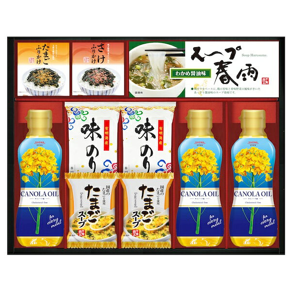 樂天商城 - 半額 50%OFF SHOWAキャノーラ油＆のり・たまごスープ詰合せ SOC-50