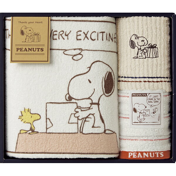 スヌーピー タオルセット TT81300605 詰め合わせ ギフトセット 内祝い お祝い 出産祝い 結婚祝い お供え 粗供養 満中陰志 香典返し お返し お礼 快気祝い お見舞い 挨拶 法事 お彼岸 お歳暮 ギフト プレゼント 粗品 景品 手土産