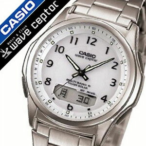 カシオウェーブセプター腕時計 CASIOWAVE CEPTOR時計 CASIO WAVE CEPTOR 腕時計 カシオ ウェーブセプター 時計 ソーラー電波腕時計 MULTIBAND6 メンズ ホワイト WVA-M630D-7AJF 送料無料 観光 旅行 遠足 新生活 入学 卒業