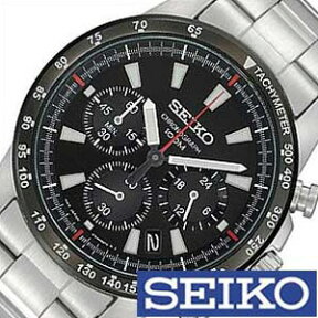 セイコー腕時計 SEIKO時計 SEIKO 腕時計 セイコー 時計 クロノグラフ メンズ時計 ブラック SSB031PC 海外モデル ご褒美 おしゃれ 誕生日 新生活 プレゼント ギフト 観光 旅行 遠足 入学 卒業