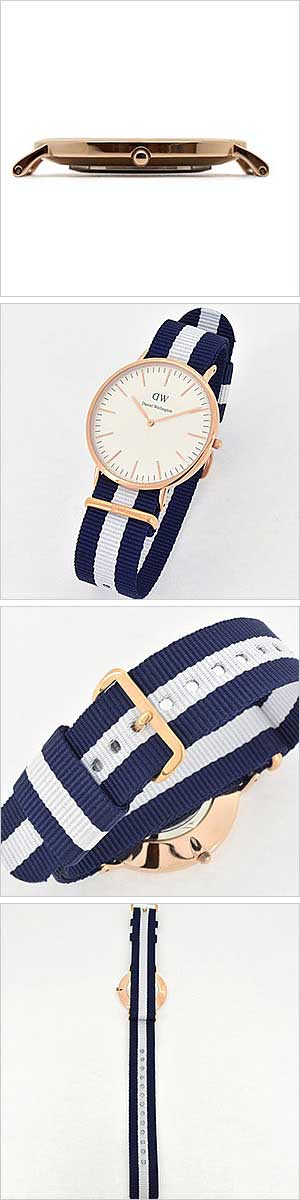 ダニエルウェリントン腕時計 DanielWellington時計 Daniel Wellington 腕時計 ダニエル ウェリントン 時計 クラシック グラスゴー ローズ CLASSIC 40mm オフホワイト 0104DW 革 スウェーデン おしゃれ ブランド プレゼント ギフト 旅行