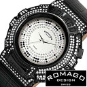 訳あり ロマゴデザイン腕時計 ROMAGODESIGN時計 ROMAGO DESIGN 腕時計 ロマゴ デザイン 時計 シリーズ Trend series メンズ レディース 大きめ シルバー RM025-0256ST-BKBK ミラーウォッチ 黒 銀 おしゃれ ブランド 防水 プレゼント クリスマス ギフト