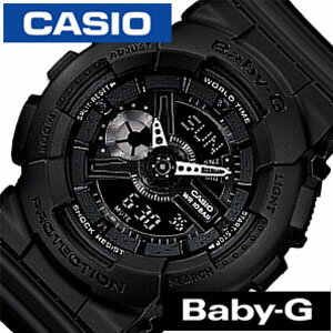 [当日出荷] カシオ腕時計 CASIO時計 CASIO 腕時計 カシオ 時計 ベイビーG BABY-G レディース ブラック BA-110BC-1AJF [アナデジ デジタル 液晶 防水 オール ブラック ベビーG ギフト プレゼント ご褒美 おしゃれ ] 誕生日