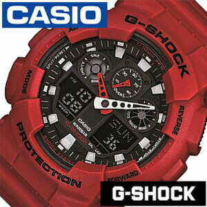 Gショック 赤 Gshock ジ－ショック g-shock G-ショック 腕時計 時計 GA-100B-4AJF メンズ ブラック アナデジ デジタル 液晶 レッド 白 グレー スポーツウォッチ 登山 マラソン ランニング 陸上競技 おしゃれ ブランド プレゼント ギフト 新生活 入学 卒業