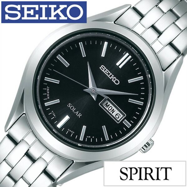 乐天商城 - セイコー腕時計 SEIKO時計 SEIKO 腕時計 セイコー 時計 スピリット SPIRIT メンズ ブラック STPX031 メタル ベルト 電池交換不要 ソーラー ペア モデル シルバー シンプル ご褒美 おしゃれ プレゼント 新社会人 入学 卒業 ギフト