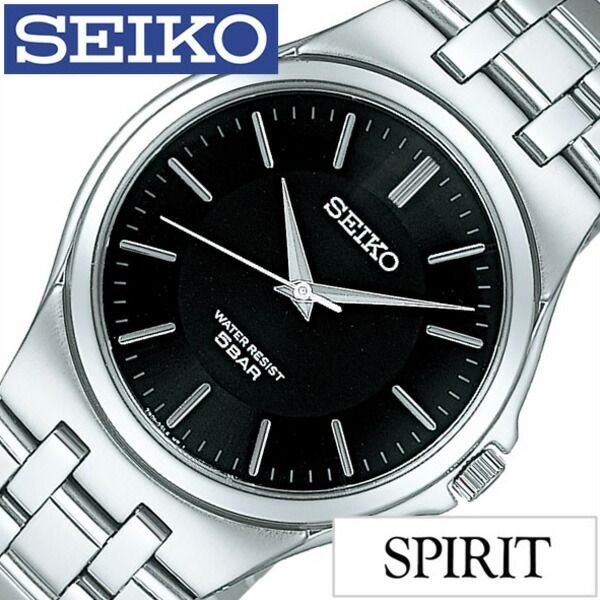 セイコースピリット セイコー腕時計 SEIKO時計 SEIKO 腕時計 セイコー 時計 スピリット SPIRIT メンズ ブラック SCXP023 メタル ベルト 正規品 限定 シルバー シンプル ご褒美 おしゃれ 誕生日 新生活 プレゼント ギフト 2024 観光 旅行 遠足 入学 卒業