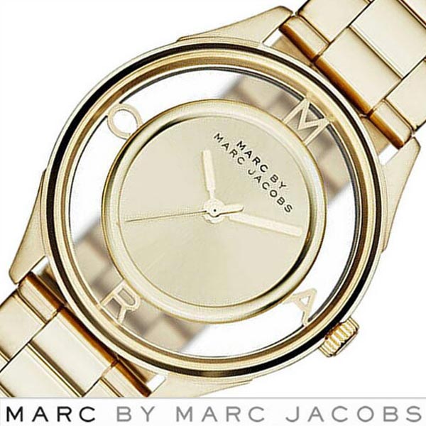 [当日出荷] マークバイマークジェイコブス 腕時計[MARCJACOBS 時計]マーク バイ マーク ジェイコブス 時計[MARC BY MARC JACOBS 腕時計 マークジェイコブス]ティザー Tether レディース ゴールド MBM3413 [人気 ブランド 防水 メタル ベルト スケルトン] 誕生日