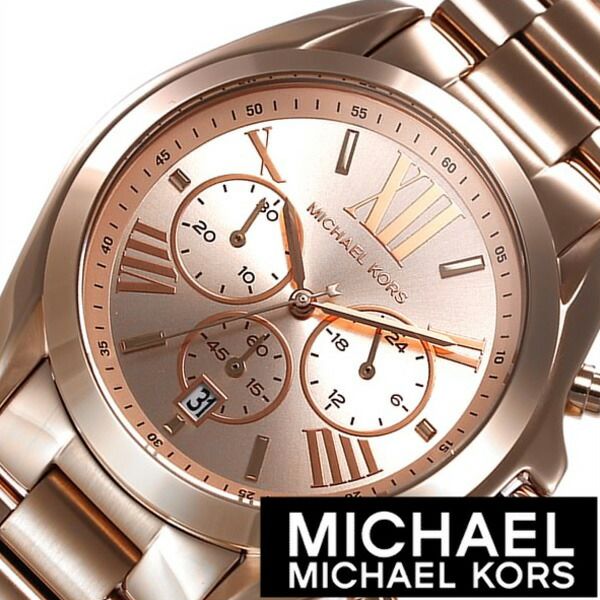 ブランド時計 マイケルコース 腕時計 MICHAELKORS 時計 MICHAEL KORS マイケルコース時計 MK腕時計 Bradshaw メンズ レディース ピンクゴールド MK5503 人気 トレンド MK 防水 メタル ベルト 誕生日 新生活 プレゼント ギフト 観光 旅行 遠足 入学 卒業