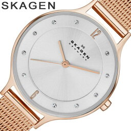 スカーゲン 腕時計（レディース） スカーゲン 腕時計 SKAGEN 時計 スカーゲン腕時計 SKAGEN時計 ア二タ Anita レディース シルバー SKW2151 ブランド 防水 メタル ベルト 薄型 北欧デザイン ピンク クリスタル プレゼント ギフト 2024 観光 旅行 遠足 新生活 入学 卒業