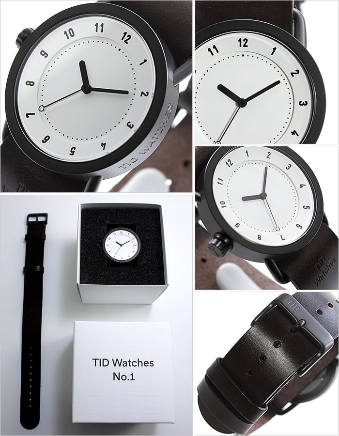 ティッドウォッチ腕時計 TIDWatches時計 TID Watches 腕時計 ティッド ウォッチ 時計 TIDNo. 1 レディース ホワイト TID01-WH36-W [革 ベルト 正規品 おしゃれ 防水 替え 北欧 アナログ ダーク ブラウン ブラック プレゼント ギフト 社会人] 誕生日