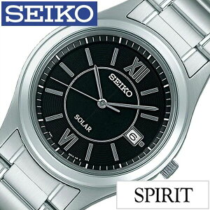 セイコー スピリット 腕時計[ SEIKO SPIRIT 時計 ]セイコースピリット 時計[ SEIKOSPIRIT 腕時計 ]セイコー スピリット時計[ SEIKO SPIRIT時計 ]メンズ ブラック SBPN061 [ スピリッツ ベルト ソーラー シルバー 人気 おしゃれ ブランド ] プレゼント ギフト クリスマス 2024