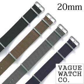 ヴァーグ ウォッチ コー 時計ベルト VAGUE WATCH Co. ナトー ナイロン ストラップス NATO NYLON NN-20-001 NN-20-002 NN-20-003 NN-20-004 替えベルト 付け替え 交換ベルト 腕時計 ストラップ バンド 2024 旅行 新生活