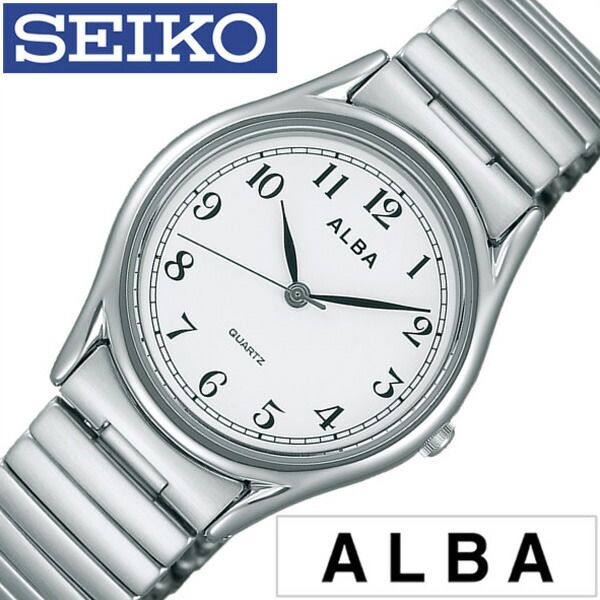 セイコー アルバ 腕時計（メンズ） セイコーアルバ 腕時計 SEIKOALBA時計 SEIKO ALBA セイコー アルバ 時計 メンズ ホワイト AQGK439 正規品 クォーツ アナログ スタンダード シルバー おしゃれ ブランド 誕生日 新生活 プレゼント ギフト 観光 旅行 遠足 入学 卒業