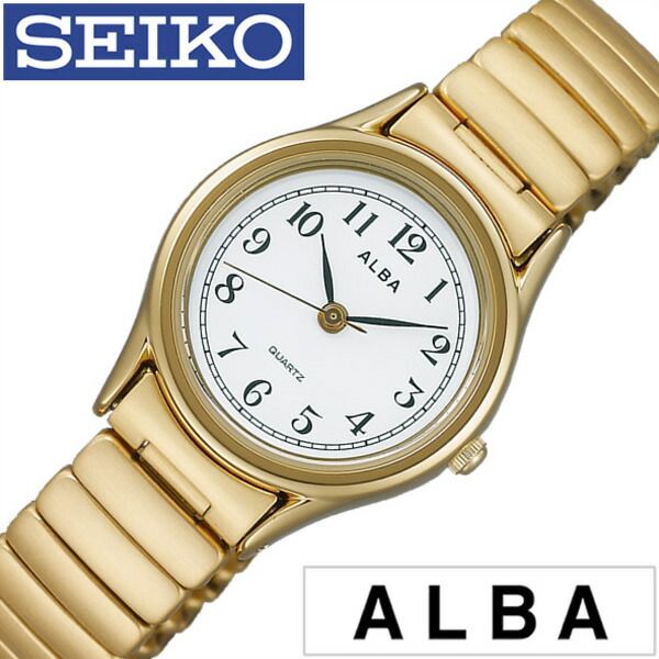 セイコー アルバ 腕時計（レディース） セイコーアルバ 腕時計 SEIKOALBA時計 SEIKO ALBA セイコー アルバ 時計 レディース ホワイト AQHK440 正規品 クォーツ アナログ スタンダード ゴールド おしゃれ ブランド 誕生日 新生活 プレゼント ギフト 観光 旅行 遠足 入学 卒業