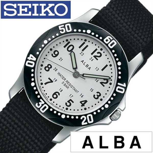 セイコーアルバ 腕時計 SEIKOALBA時計 SEIKO ALBA セイコー アルバ 時計 シルバー AQQS001 NATO ベルト 正規品 クォーツ アナログ スタンダード ブラック おしゃれ ブランド 誕生日 新生活 プレゼント ギフト 観光 旅行 遠足 入学 卒業