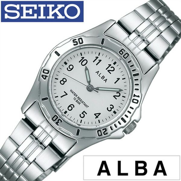 セイコーアルバ 腕時計 SEIKOALBA時計 SEIKO ALBA セイコー アルバ 時計 レディース ホワイト AQQS003 正規品 防水 クォーツ アナログ スタンダード シルバー おしゃれ ブランド 新生活 プレゼント ギフト 旅行 遠足 入学 卒業