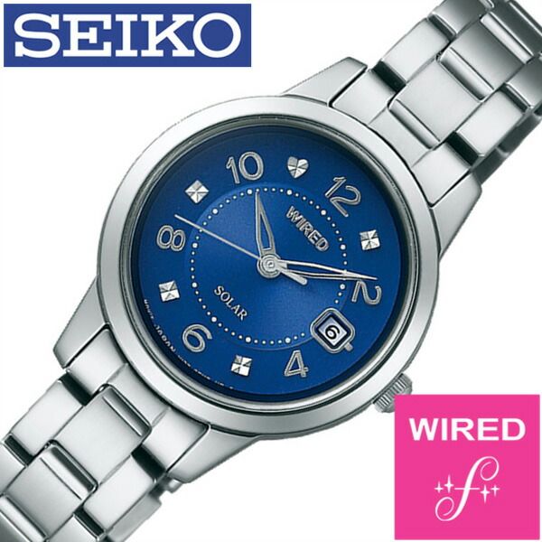 ワイアード 腕時計 WIRED時計 WIRED 時計 エフ f レディース ブルー AGED081 メタル ベルト 正規品 ソーラー SEIKO ワイヤード シルバー おしゃれ ブランド 誕生日 新生活 プレゼント ギフト 観光 旅行 遠足 入学 卒業