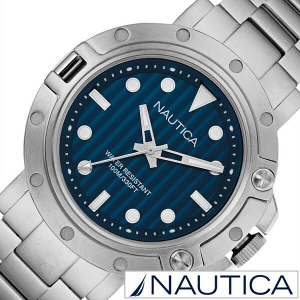 ノーティカ腕時計 NAUTICA時計 NAUTICA 腕時計 ノーティカ 時計 ジェンツ NST800 GENTS メンズ ネイビー NAD16005G 正規品 人気 新作 流行 ブランド 防水 メタル ベルト シルバー おしゃれ 誕生日 新生活 プレゼント ギフト 観光 旅行 遠足 入学 卒業