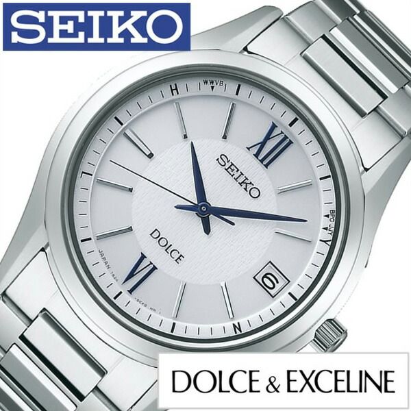 セイコー腕時計 SEIKO時計 SEIKO 腕時計 セイコー 時計 ドルチェ エクセリーヌ DOLCE EXCELINE メンズ シルバー SADZ185 正規品 人気 流行 ブランド 電池交換不要 ソーラー電波時計 防水 おしゃれ 新生活 プレゼント ギフト 旅行 遠足 入学 卒業