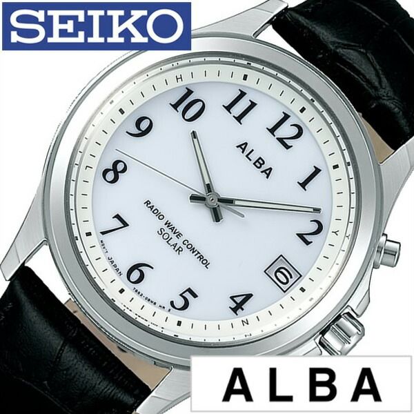 セイコー腕時計 SEIKO時計 SEIKO 腕時計 セイコー 時計 アルバ ALBA メンズ レディース ブルー AEFY506 人気 正規品 ブランド おすすめ 電波 ソーラー 電波修正 革 レザー ベルト シルバー おしゃれ 防水 誕生日 新生活 プレゼント ギフト 観光 旅行 入学 卒業