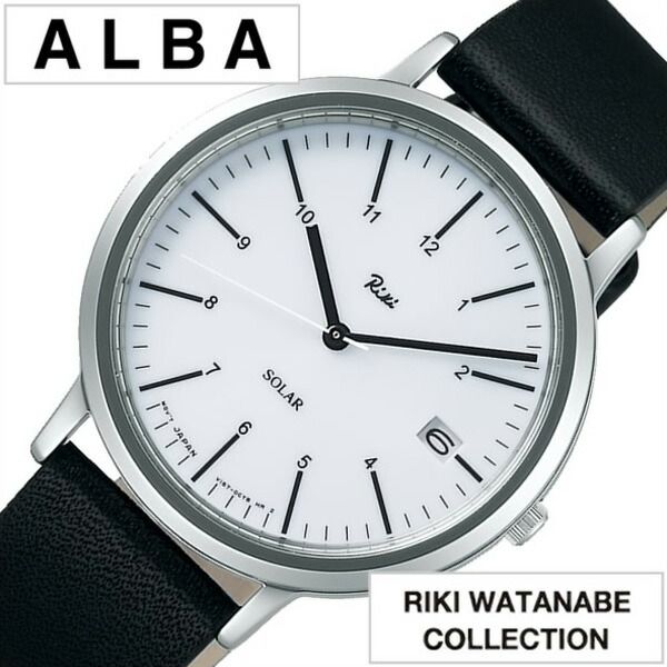 セイコー腕時計 SEIKO時計 SEIKO 腕時計 セイコー 時計 アルバ リキ ワタナベ ALBA RIKI WATANABE COLLECTION メンズ ホワイト AKPD021 正規品 ブランド ソーラー おすすめ 革 レザー ベルト シルバー おしゃれ 誕生日 新生活 プレゼント ギフト 観光 旅行 入学 卒業