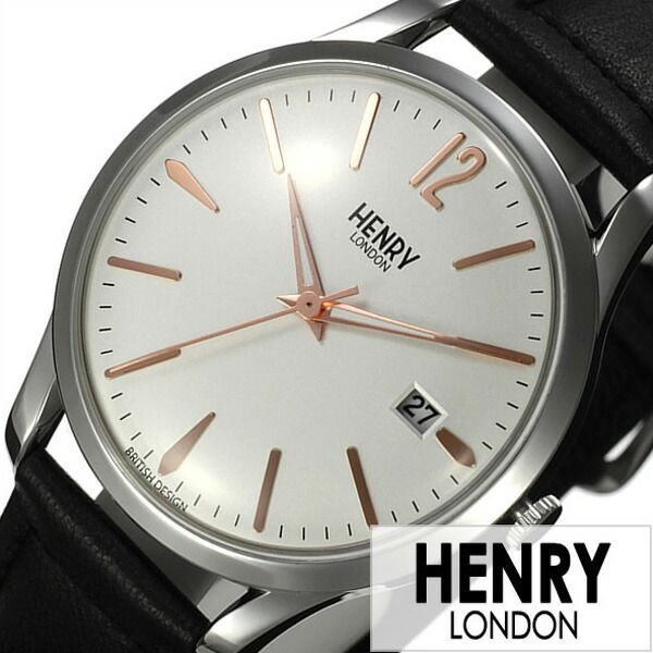 【24%OFF \4,624-円引】ヘンリーロンドン 腕時計 HENRYLONDON時計 HENRY LONDON ヘンリー ロンドン 時計 ハイゲート HIGHGATE メンズ レディース ホワイト HL39-S-0005 ペアウォッチ ブランド シンプル 革 レザー ベルト 誕生日 観光 旅行 遠足 新生活 入学 卒業