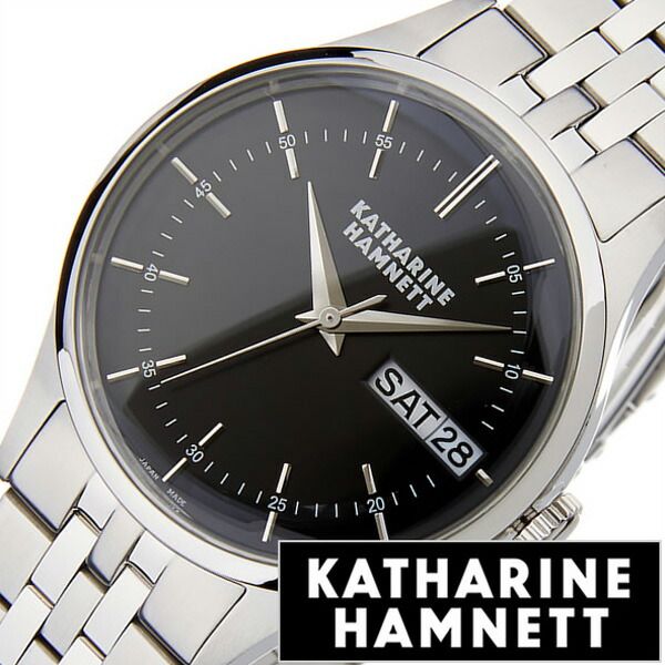 キャサリンハムネット腕時計 KATHARINE HAMNETT 腕時計 キャサリン ハムネット 時計 イングリッシュ スリック メンズ ブラック KH20G5-B34 人気 ブランド トレンド おすすめ 高級 イギリス アンティーク メタル ベルト 新生活 プレゼント ギフト 2024 旅行 入学 卒業