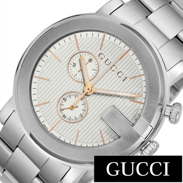 グッチ 腕時計 GUCCI 時計 Gクロノ シリーズ G-Chrono メンズ ホワイト YA101360 新作 人気 ブランド 防水 高級 おすすめ ファッション メタル シルバー おしゃれ 誕生日 新生活 プレゼント ギフト 観光 旅行 遠足 入学 卒業