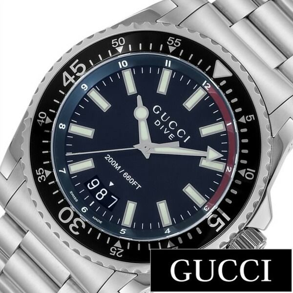 グッチ 腕時計 GUCCI 時計 ダイブ シリーズ DIVE メンズ ブラック YA136212 新作 人気 ブランド 防水 高級 おすすめ ファッション メタル シルバー おしゃれ 誕生日 新生活 プレゼント ギフト 観光 旅行 遠足 入学 卒業