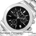 Salvatore Ferragamo 腕時計 サルバトーレフェラガモ 時計 フェラガモ 1898 メンズ ブラック FH6010016 スイス製 イタリア 人気 ブランド ステンレス シルバー おしゃれ 新生活 プレゼント ギフト 観光 旅行 遠足 入学 卒業