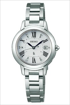 セイコー ルキア 腕時計 レディース (電池交換不要) ソーラー 電波 SEIKO 腕時計 LUKIA時計 ホワイト SSQW035 [ 正規品 ビジネス スーツ オフィスカジュアル シンプル ラウンド チタン プレゼント ギフト] 誕生日